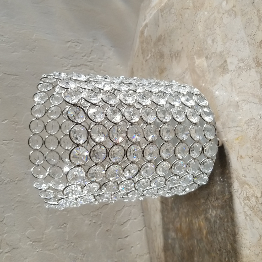 Z Gallerie Crystal Candle Holder